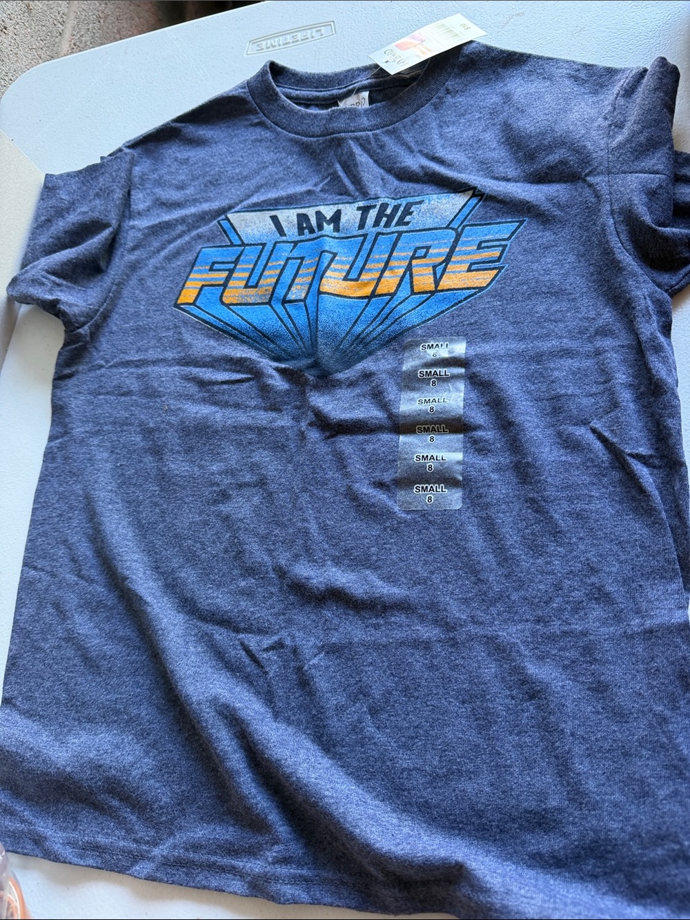 I Am The Future Graphic Tee - Navy Blue Kids Shirt